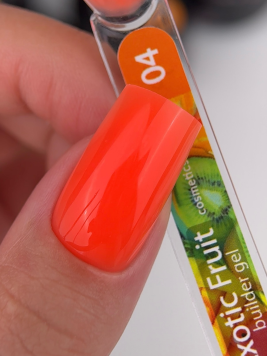 Білдер гель для нарощування Exotiс Fruit 04, 15 мл