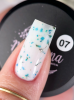 Гель для нарощування з сухоцвітами Milk Flower Gel №7, 15 мл