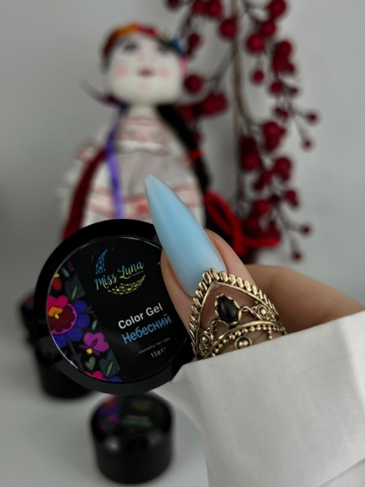 Гель для нарощування Color gel «Небесний», 15мл 