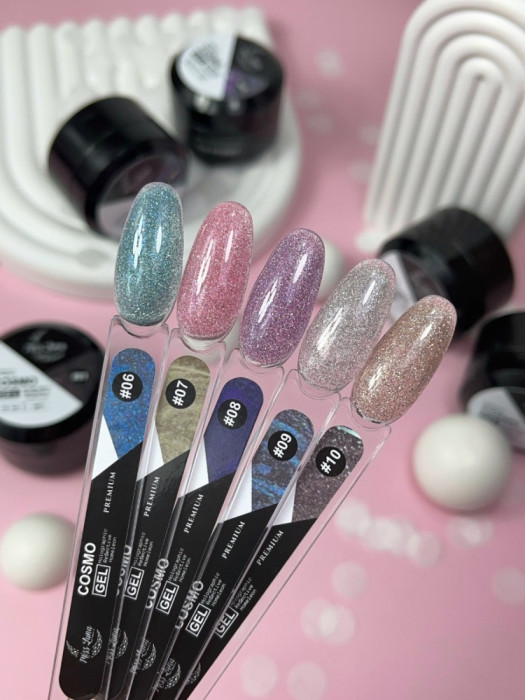 Світловідбиваючий гель для нарощування Cosmo gel 06, 30мл