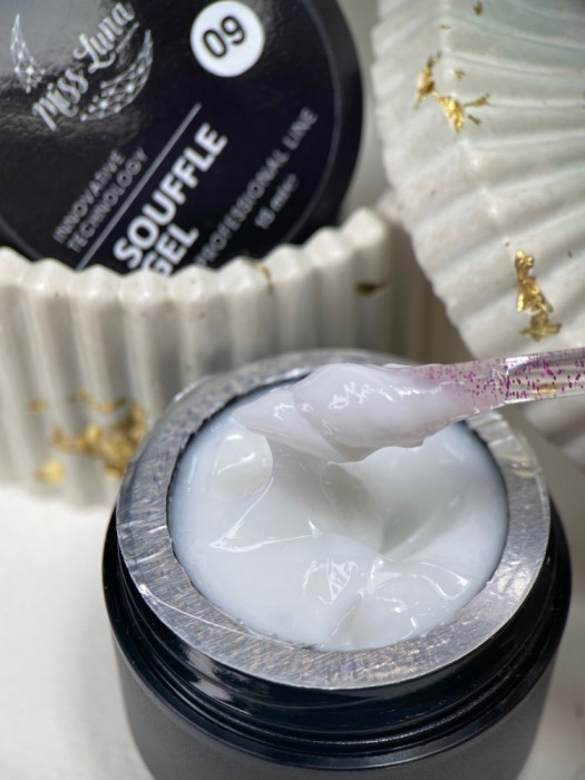 Густий гель для нарощування Souffle gel 09, 15мл 