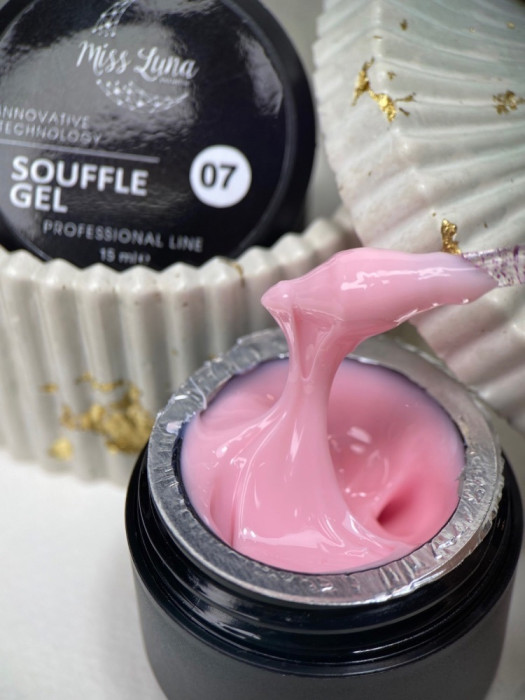 Густий гель для нарощування Souffle gel 07, 15мл 