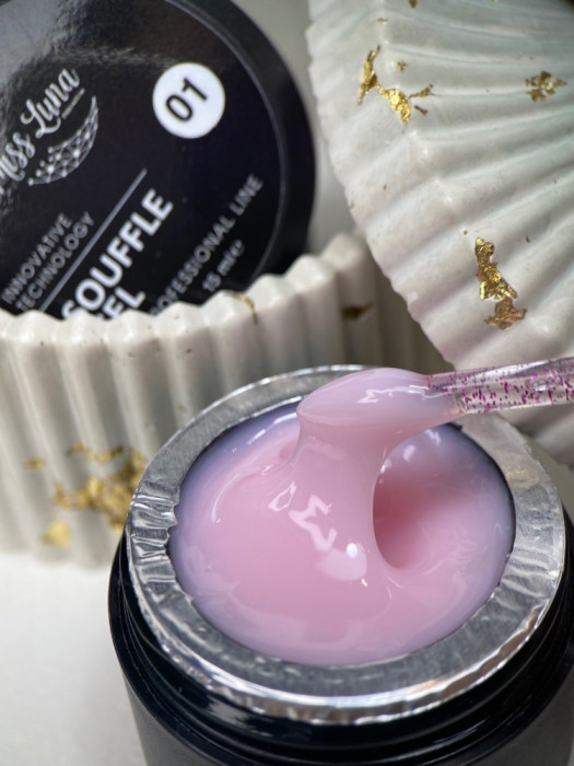 Густий гель для нарощування Souffle gel 01, 30мл 