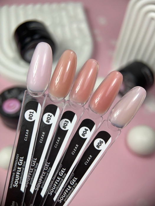 Густий гель для нарощування Souffle gel 01, 30мл 